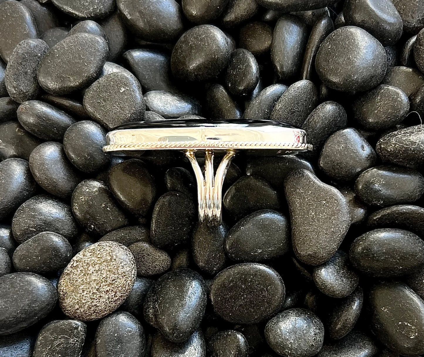 Black Onyx Ring Size 6.5