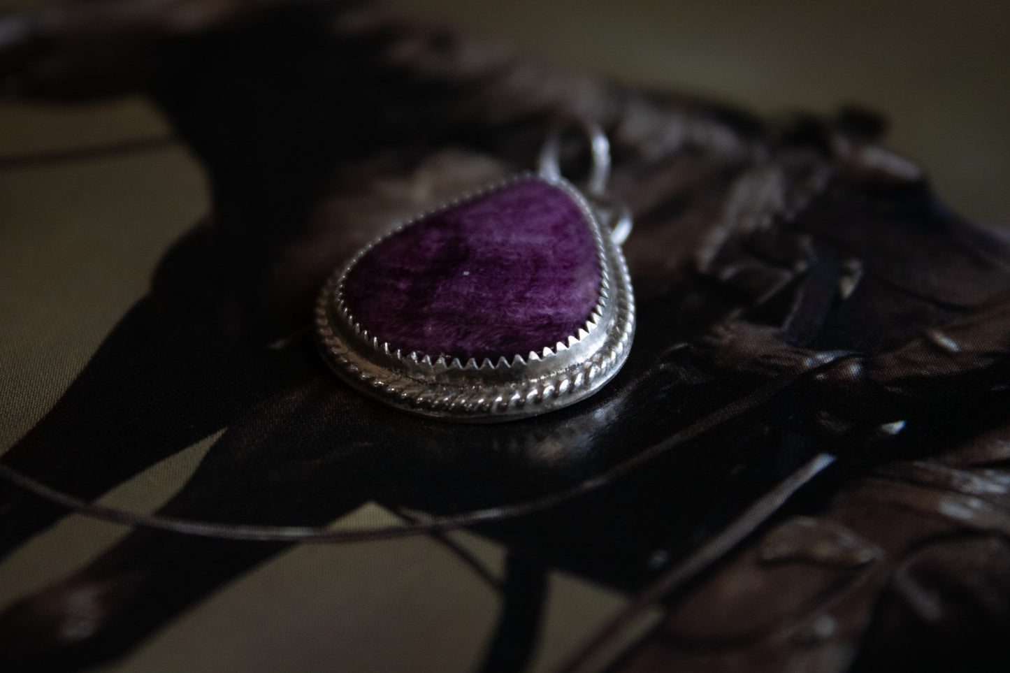 Purple Spiny Oyster Pendant