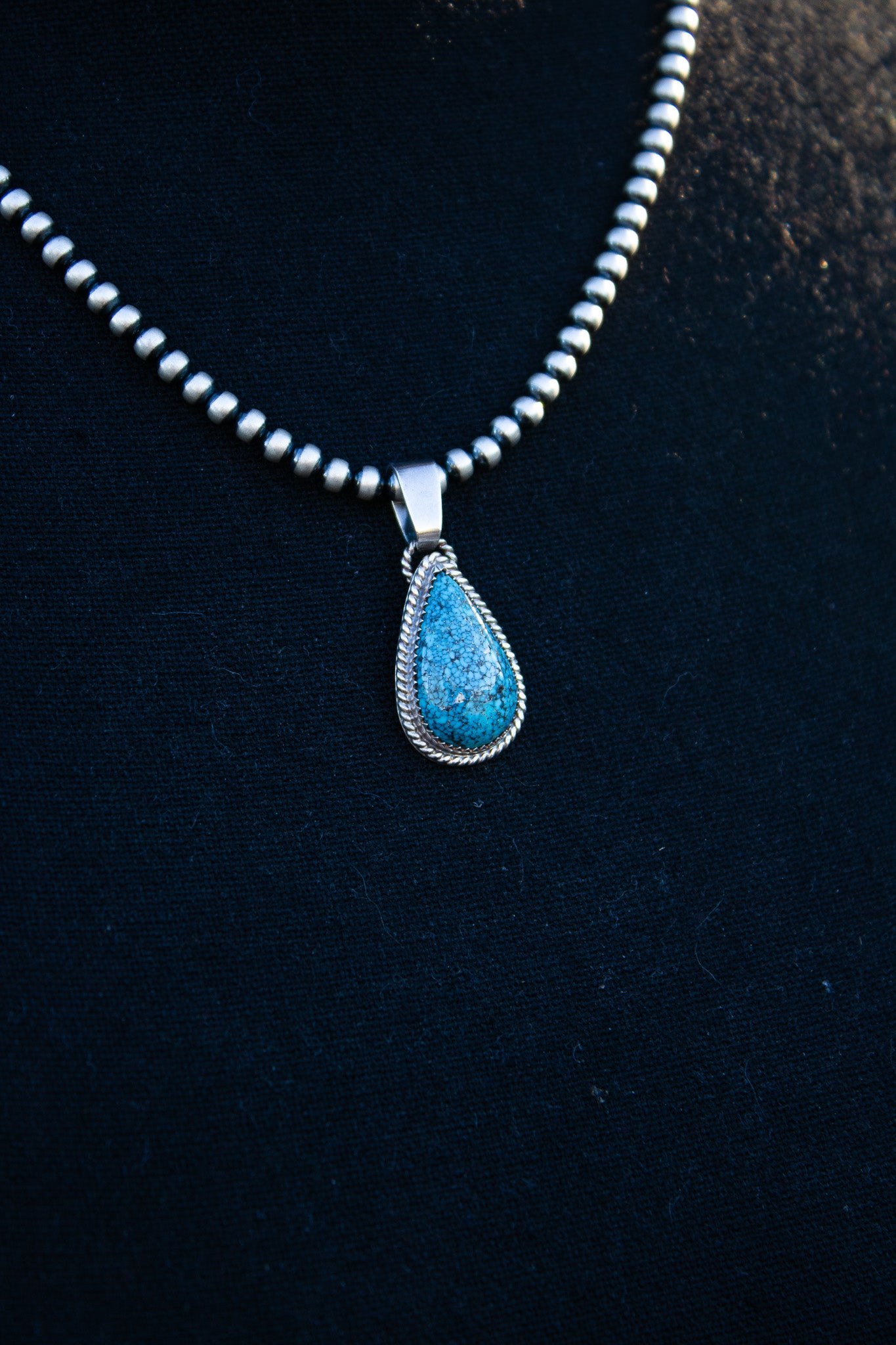 Kingman and Sterling Silver Pendant