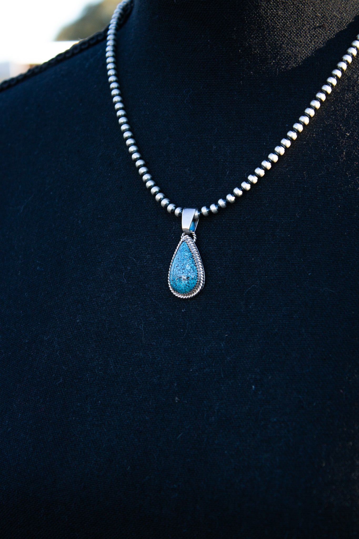 Kingman and Sterling Silver Pendant
