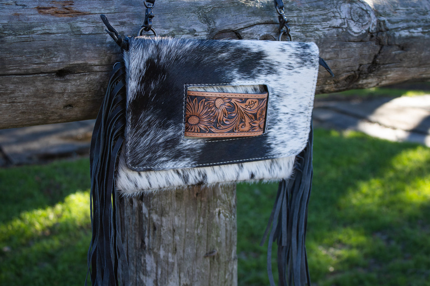 Jenna Cowhide Crossbody