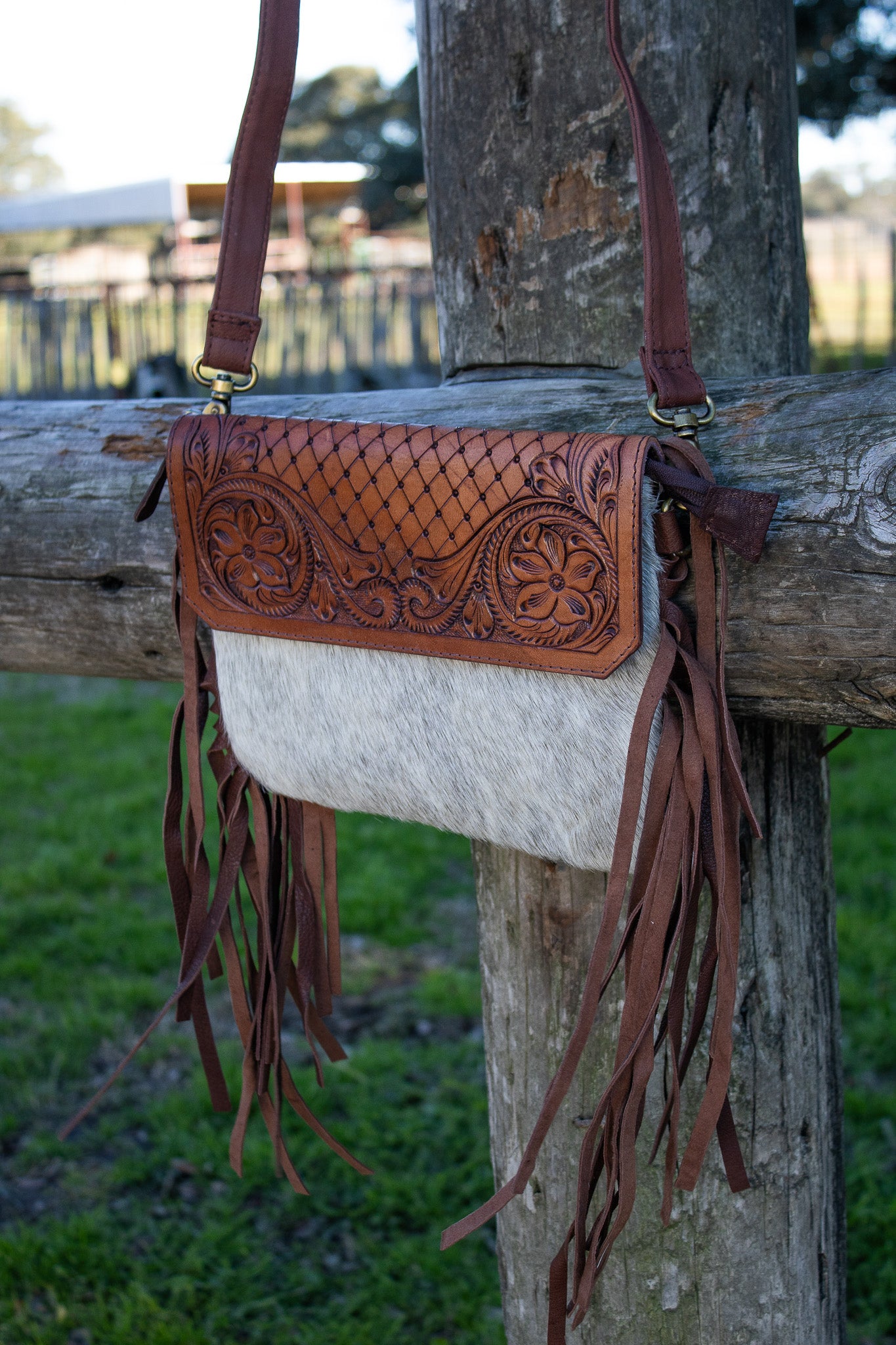 Delaine Cowhide Crossbody
