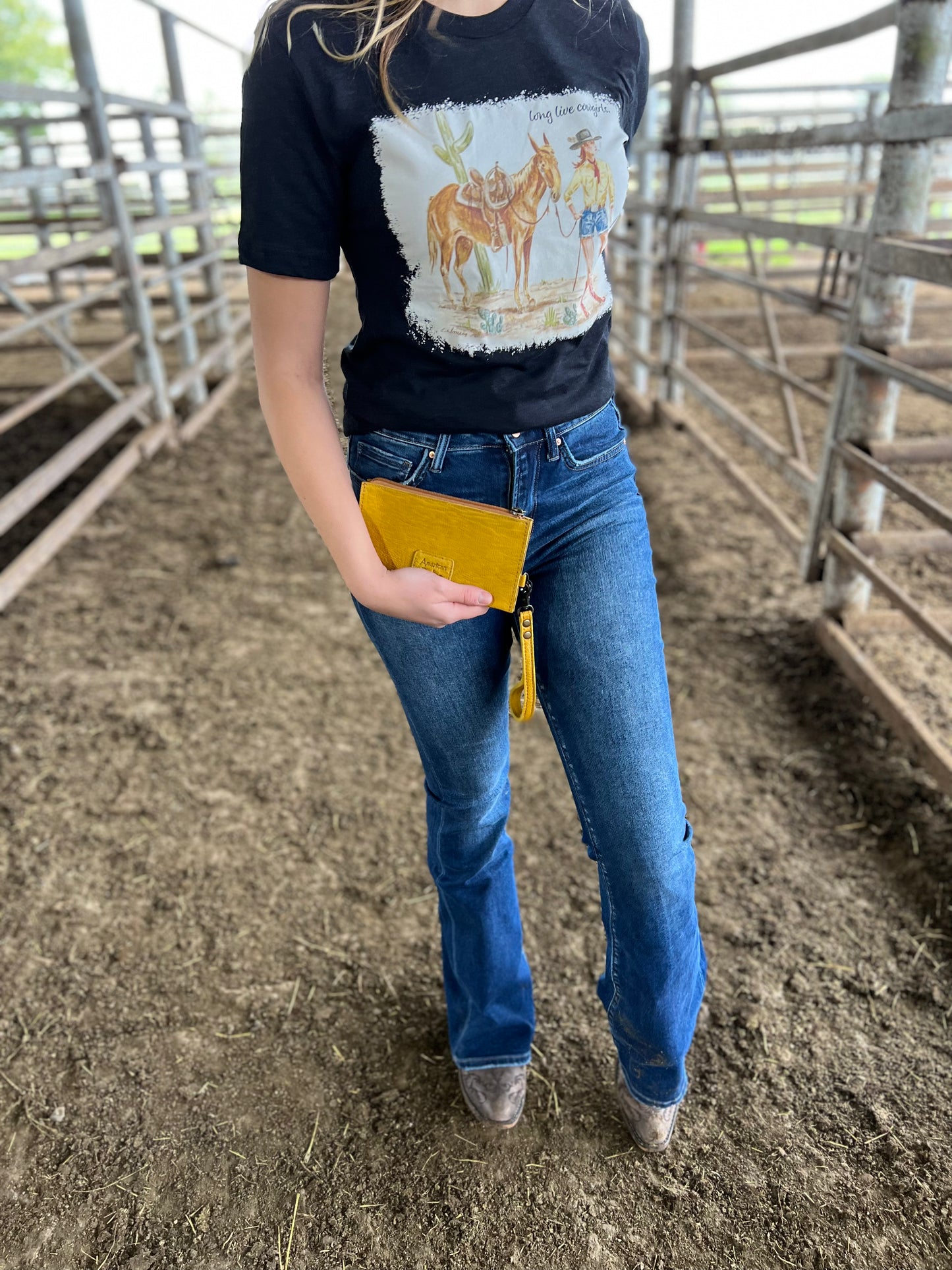 Bold Canary Yellow Wristlet