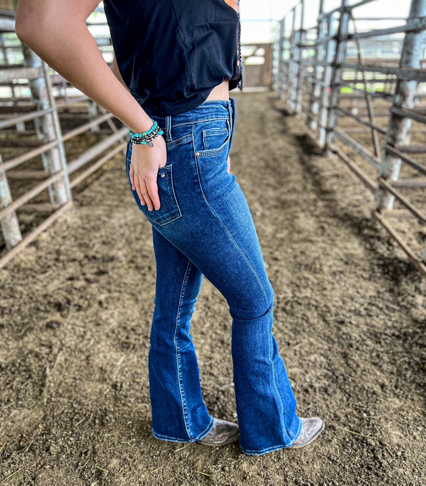 Terrie High Rise Flare Jeans