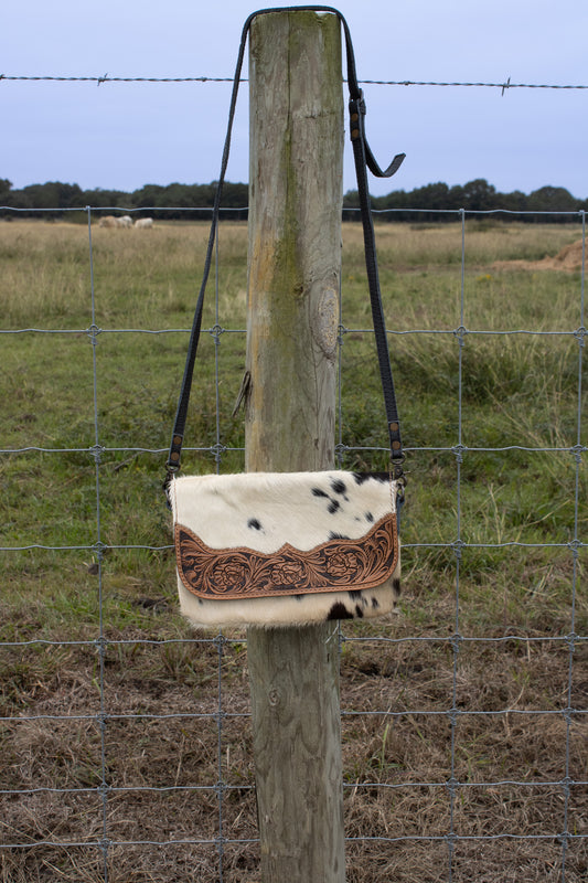 Petunia Cowhide Crossbody