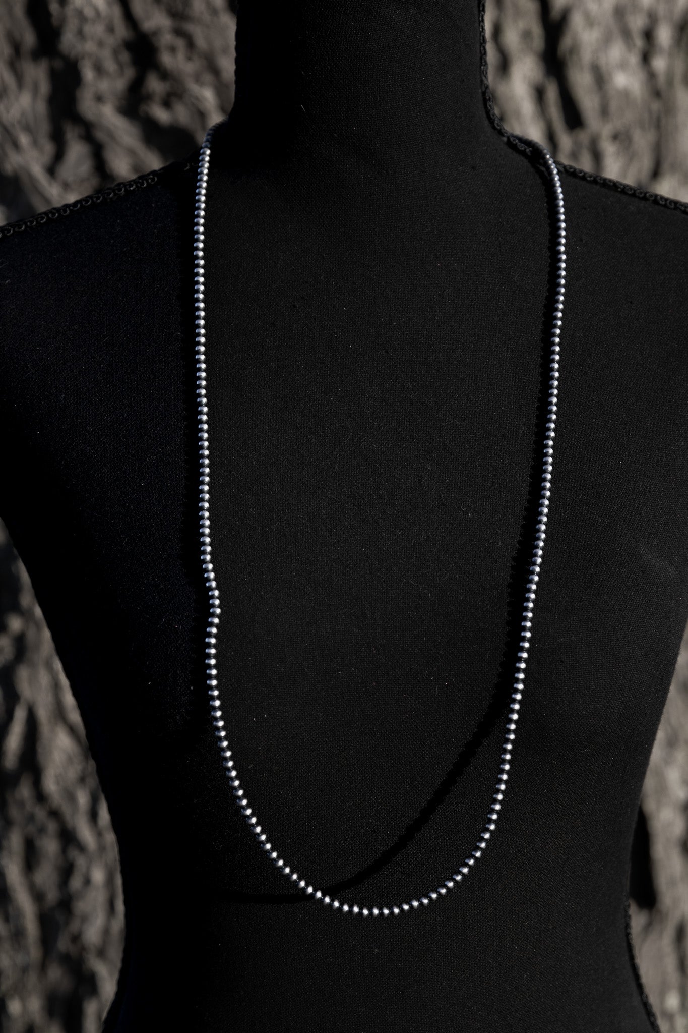 4mm 36" Navajo Pearls Necklace