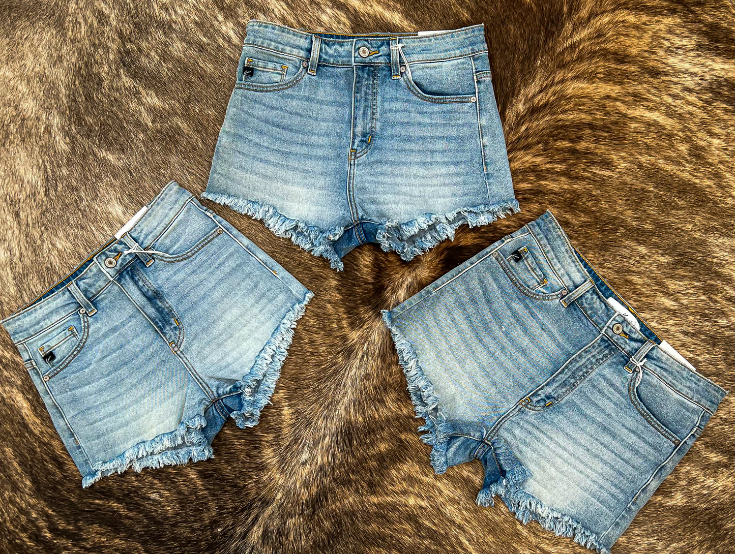 Kancan High Rise Denim Shorts